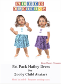FatPack Hailey Dress for Zooby Child Avatar