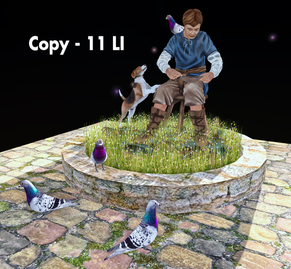 DiMi's Bag - Statue Boy & Dog (11LI)