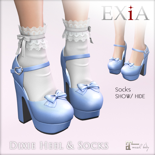 * EXiA * Dixie Heel & Socks Blue
