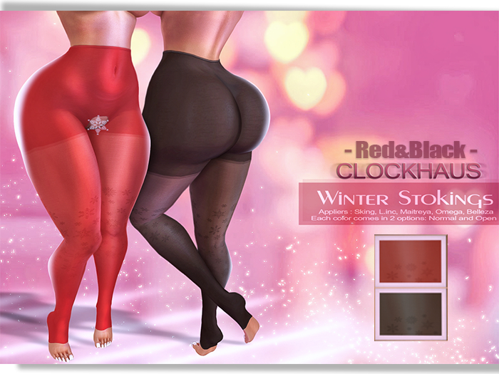 CLOCKHAUS - Winter Stockings // Red&Black //