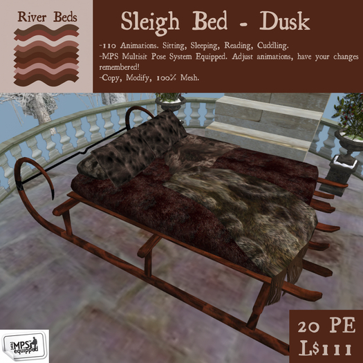 *Sleigh Bed - Dusk*