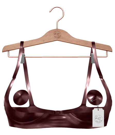 Stories&Co. Signature Shelf Bra&Pasties-Lara&Petite,V-Tech,B Freya,Legacy&Perky&Petite,SlinkPhys&HG&Petite-Oxblood Latex