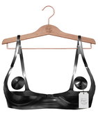 Stories&Co. Signature Shelf Bra&Pasties-Lara&Petite,V-Tech,B Freya,Legacy&Perky&Petite,SlinkPhys&HG&Petite- Black Latex