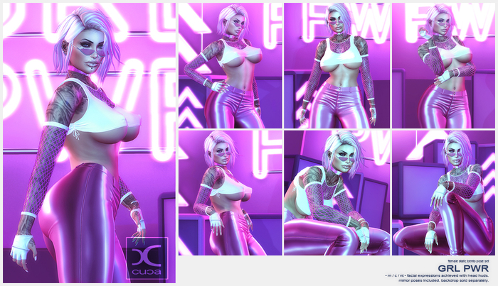 [..::CuCa Designs::..] GRL PWR Pose Set