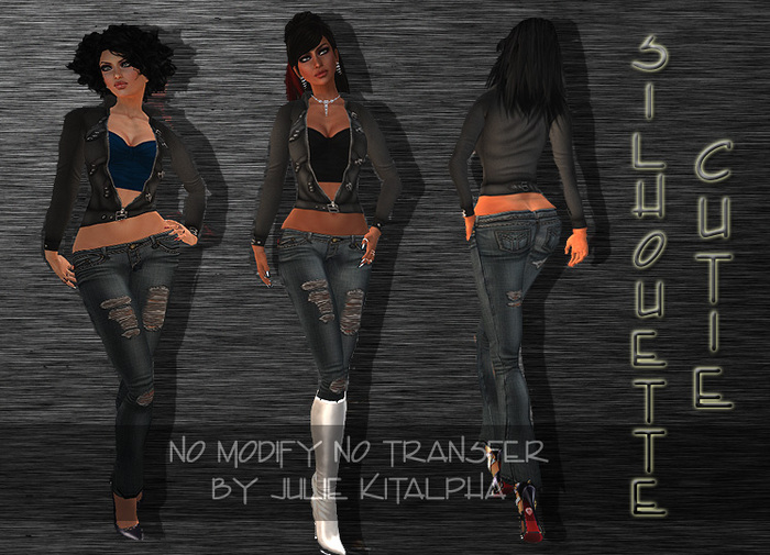XSTREET ONLY!!! + Silhouette + Cutie - Black