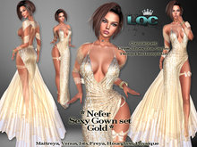 *LQC* Nefer Sexy Sequin Gown set GOLD (wear me)
