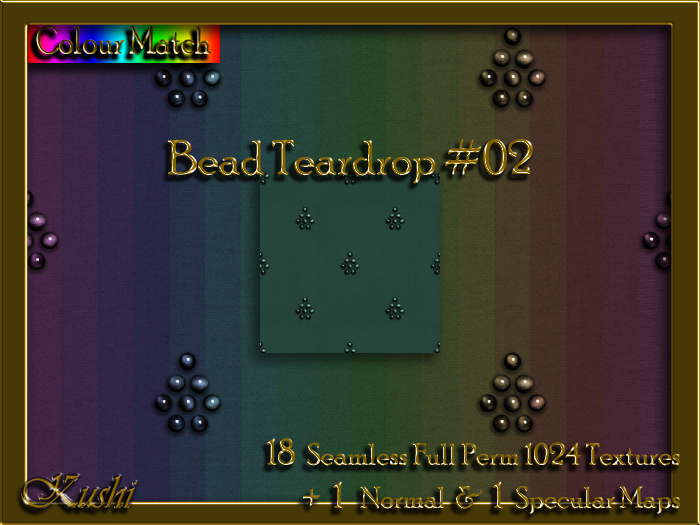 !Kushi! BeadTeardrop02 Textures -WearToUnpack