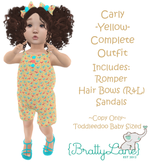 {BL}Carly Complete Outfit-Yellow(Boxed)
