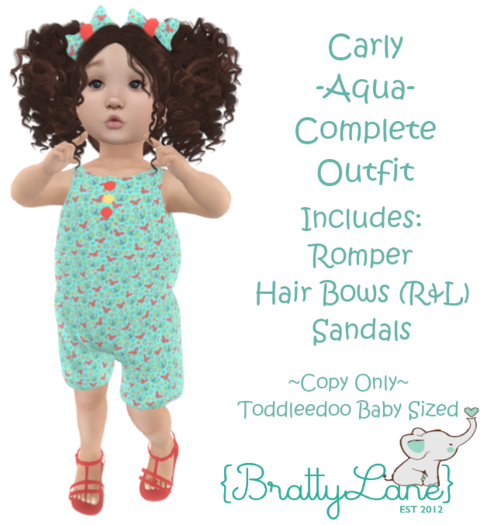 {BL}Carly Complete Outfit-Aqua(Boxed)