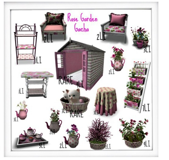 Rose kitten basket RARE