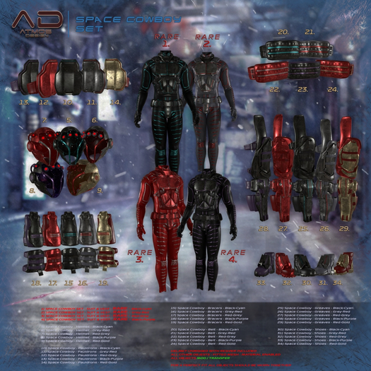 [AD] - Space Cowboy - BRACERS - Belleza - Red-Gold