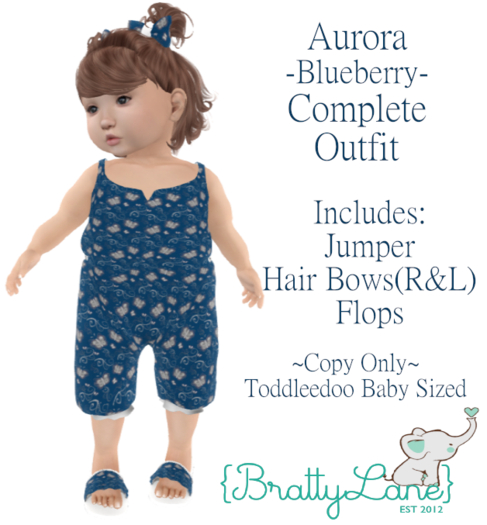 {BL}Aurora Complete Outfit-Blueberry(Boxed)