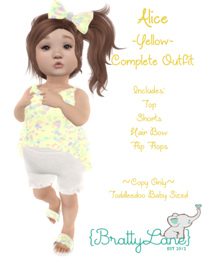 {BL}Alice Complete Outfit-Yellow(Boxed)