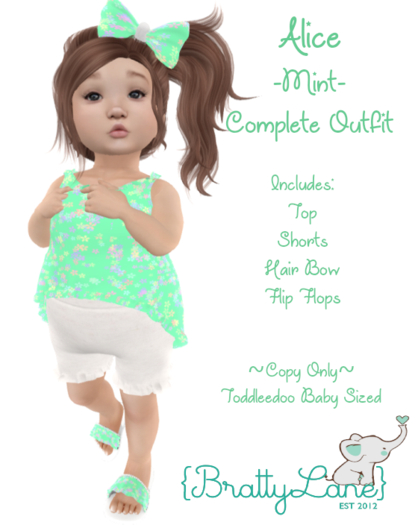 {BL}Alice Complete Outfit-Mint