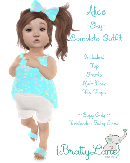 {BL}Alice Complete Outfit-Sky(Boxed)