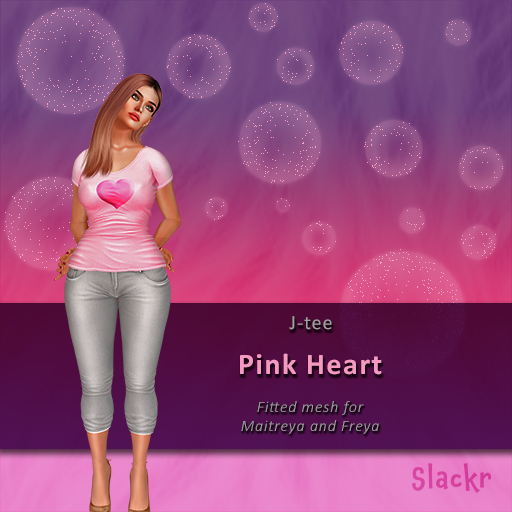 -Slackr - J Tee {Pink Heart}