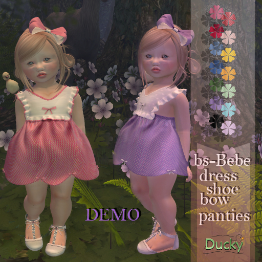 Ducky- DEMO Bow DRESS/SHOE/Headband 14X3 styles