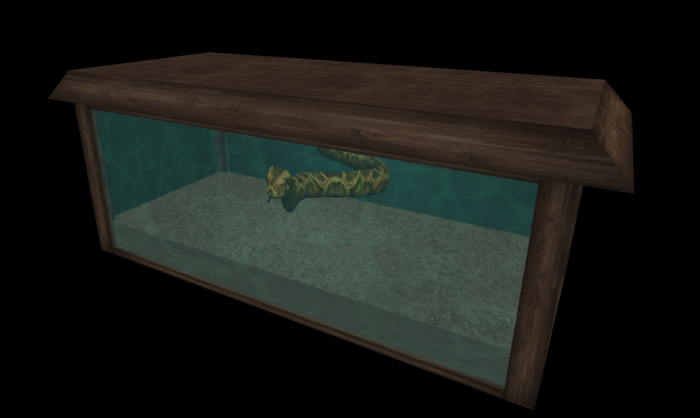 #Aquarium with WATER SNAKE
