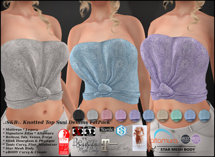 .:S&B:. Knotted Top Susi Denims FatPack