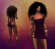 Purple Straps Dress Vera MAITREYA