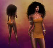 Bronze Straps Dress Vera MAITREYA