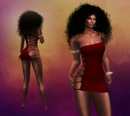 Bordeaux Straps Dress Vera MAITREYA