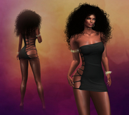 Black Straps Dress Vera MAITREYA