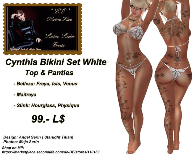 Cynthia Bikini Set White