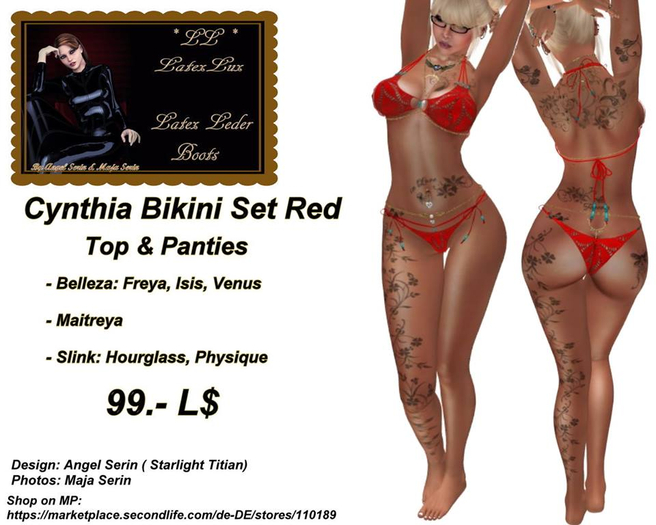 Cynthia Bikini Set Red