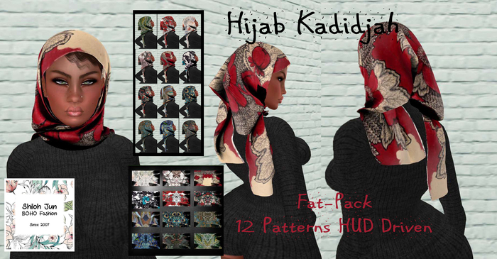 @ Hijab Kadidjah x12 fat-pack By Shiloh Jun