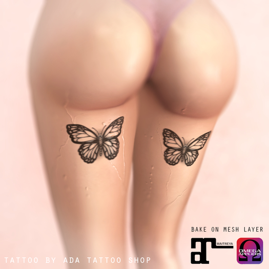 ~ADA Tattoo Shop~ Thighs butterflies (BoM, OMEGA, MAITREYA)