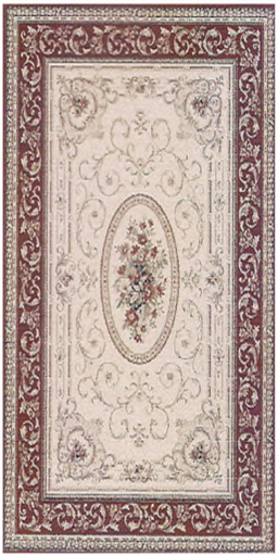 Carpet 4 Beighe/Red w/Pattern