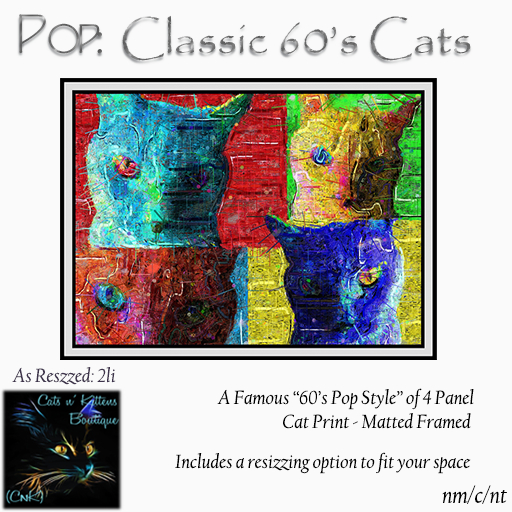 CnK: PRINT: Pop-60's Classic Cats