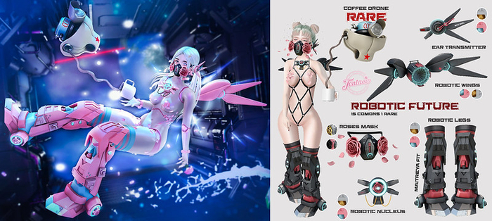 *Tentacio* Robotic future nucleus white