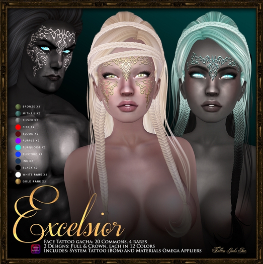 Fallen Gods Inc.+ Excelsior, Crown White RARE