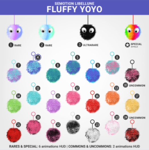 SEmotion Libellune Fluffy Yoyo #2 RARE