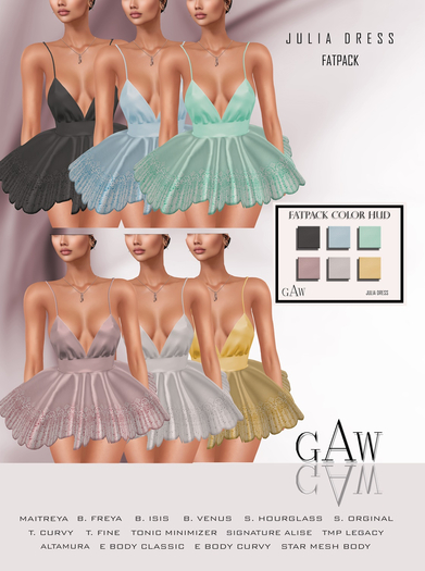 GAW Julia Dress FATPACK