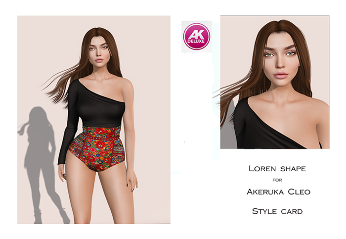 Loren Shape for Akeruka Mesh Head (Cleo)