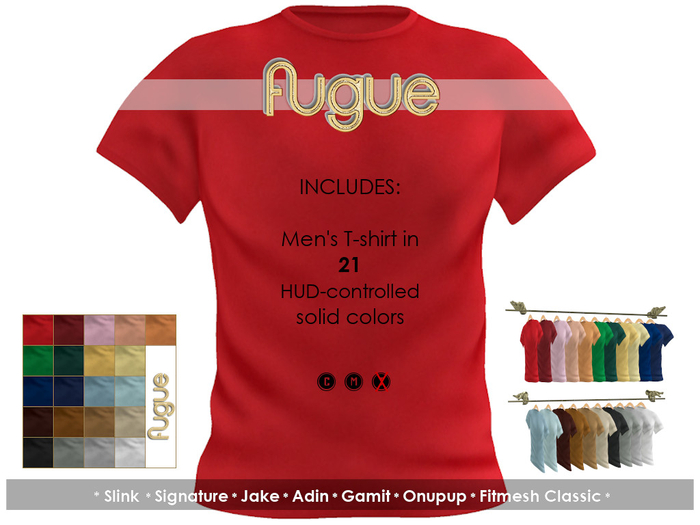 ~fugue~ Men's T-Shirt - Solids