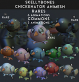Skellybones -- Chickenator Animesh Robot #2 COMMON