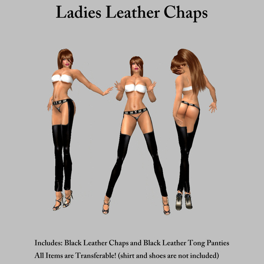 (NYF) - Ladies Leather Chaps