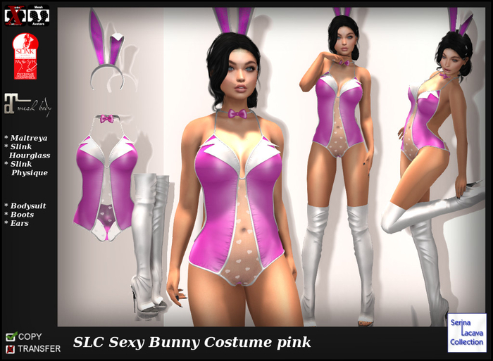 SLC Sexy Bunny Costume pink VENDOR