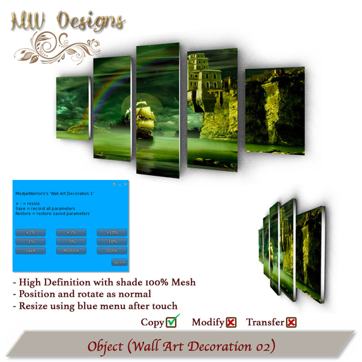 MW Designs - Wall Art Decoration 2 (Wear Me)