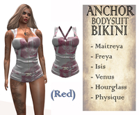 ANCHOR Bodysuit Bikini Red - (BOX)