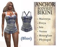 ANCHOR Bodysuit Bikini Blue - (BOX)