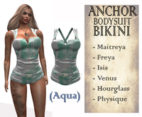 ANCHOR Bodysuit Bikini Aqua - (BOX)