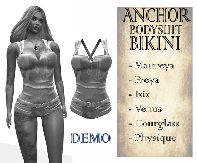 ANCHOR Bodysuit Bikini - (BOX) - DEMO
