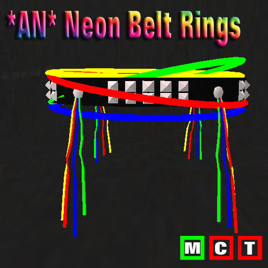 *AN* Tringles Neon Belt Rings