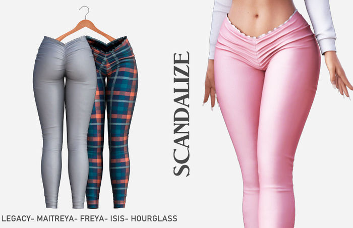SCANDALIZE. Olanha Leggings. Grey