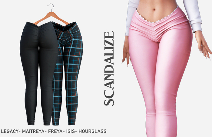 SCANDALIZE. Olanha Leggings. Black